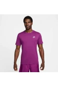 CAMISETA NIKE SPORTSWEAR CLUB MASCULINA - Roxo/branco