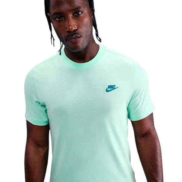 CAMISETA NIKE SPORTSWEAR CLUB MASCULINA - Verde/azul