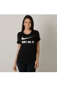 CAMISETA NIKE SPORTSWEAR CREW JDI FEMININA - Preto CAMISETA NIKE SPORTSWEAR CREW JDI FEMININA - Preto