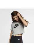 CAMISETA NIKE SPORTSWEAR ESSENTIAL FEMININA - Grafite