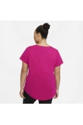 CAMISETA NIKE SPORTSWEAR ESSENTIAL FEMININA PLUS SIZE - Pink CAMISETA NIKE SPORTSWEAR ESSENTIAL FEMININA PLUS SIZE - Pink