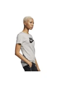 CAMISETA NIKE SPORTSWEAR ESSENTIAL ICON FUTURA FEMININA - Cinza