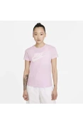 CAMISETA NIKE SPORTSWEAR ESSENTIAL ICON FUTURA FEMININA - Lilas/preto
