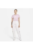 CAMISETA NIKE SPORTSWEAR ESSENTIAL ICON FUTURA FEMININA - Lilas/preto