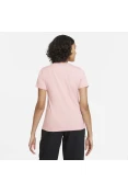 CAMISETA NIKE SPORTSWEAR ESSENTIAL ICON FUTURA FEMININA - Rosa/preto