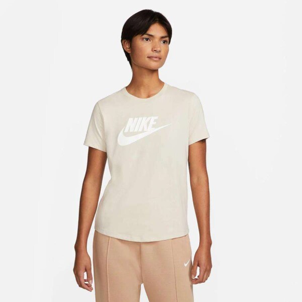 CAMISETA NIKE SPORTSWEAR ESSENTIALS FEMININA - Bege/branco