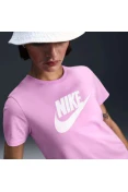 CAMISETA NIKE SPORTSWEAR ESSENTIALS FEMININA - Lilas/branco