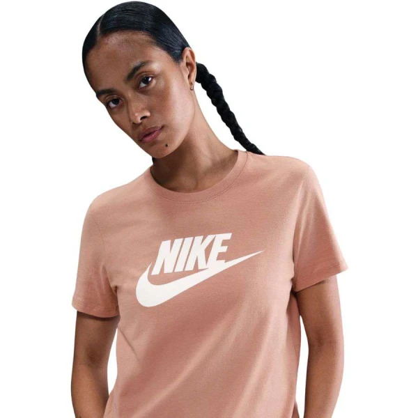 CAMISETA NIKE SPORTSWEAR ESSENTIALS FEMININA - Rosa/branco CAMISETA NIKE SPORTSWEAR ESSENTIALS FEMININA - Rosa/branco