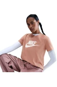CAMISETA NIKE SPORTSWEAR ESSENTIALS FEMININA - Rosa/branco CAMISETA NIKE SPORTSWEAR ESSENTIALS FEMININA - Rosa/branco