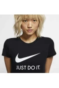 CAMISETA NIKE SPORTSWEAR FEMININA - Preto/branco CAMISETA NIKE SPORTSWEAR FEMININA - Preto/branco