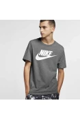 CAMISETA NIKE SPORTSWEAR ICON FUTURA MASCULINA - Chumbo/branco