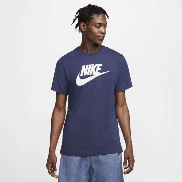 CAMISETA NIKE SPORTSWEAR ICON FUTURA MASCULINA - Marinho/branco