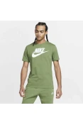 CAMISETA NIKE SPORTSWEAR ICON FUTURA MASCULINA - Verde/branco