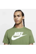 CAMISETA NIKE SPORTSWEAR ICON FUTURA MASCULINA - Verde/branco