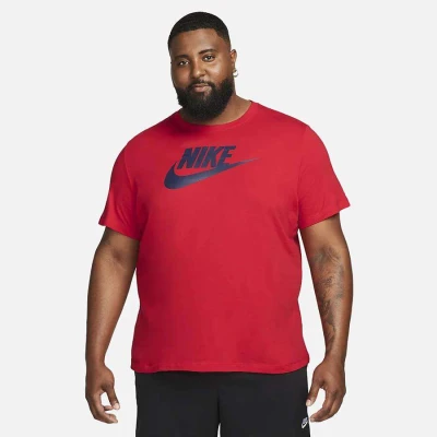 CAMISETA NIKE SPORTSWEAR ICON FUTURA MASCULINA - Vermelho/marinho CAMISETA NIKE SPORTSWEAR ICON FUTURA MASCULINA - Vermelho/marinho