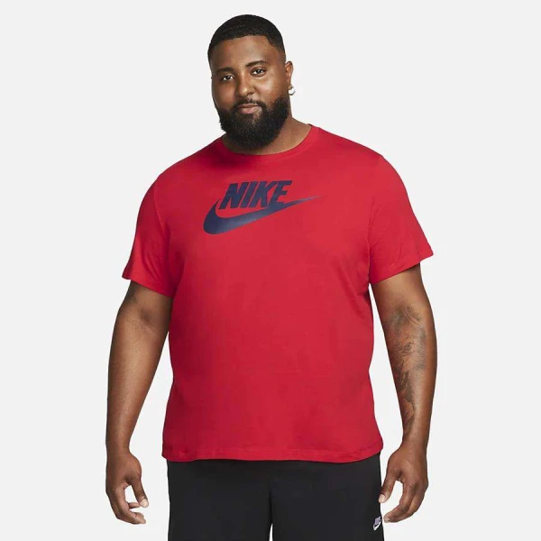 CAMISETA NIKE SPORTSWEAR ICON FUTURA MASCULINA - Vermelho/marinho
