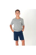 CAMISETA NIKE SPORTSWEAR INFANTIL - Cinza