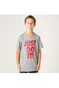 CAMISETA NIKE SPORTSWEAR JUST DO IT INFANTIL - Cinza