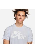 CAMISETA NIKE SPORTSWEAR JUST DO IT MASCULINA - Azul celeste/branco