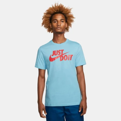 CAMISETA NIKE SPORTSWEAR JUST DO IT MASCULINA - Azul/vermelho CAMISETA NIKE SPORTSWEAR JUST DO IT MASCULINA - Azul/vermelho