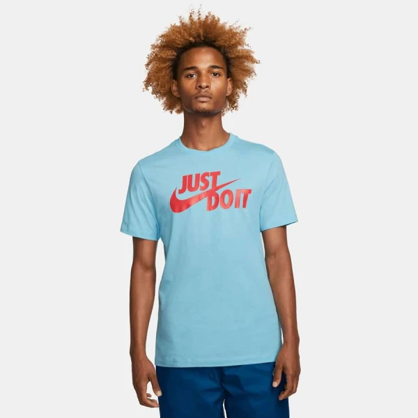 CAMISETA NIKE SPORTSWEAR JUST DO IT MASCULINA - Azul/vermelho