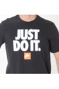 CAMISETA NIKE SPORTSWEAR JUST DO IT MASCULINA - Preto/branco CAMISETA NIKE SPORTSWEAR JUST DO IT MASCULINA - Preto/branco