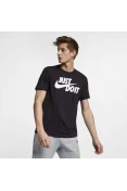 CAMISETA NIKE SPORTSWEAR JUST DO IT MASCULINA - Preto/branco