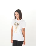 CAMISETA NIKE SPORTSWEAR SHINE FEMININA - Branco/dourado CAMISETA NIKE SPORTSWEAR SHINE FEMININA - Branco/dourado