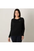 CAMISETA NIKE TAILWIND TOP LS MANGA LONGA FEMININA - Preto
