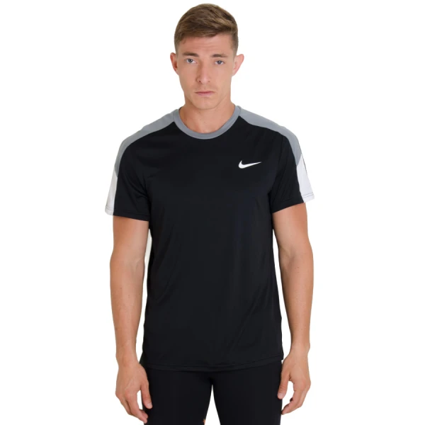 CAMISETA NIKE TEAM COURT CREW MASCULINA - Preto/cinza CAMISETA NIKE TEAM COURT CREW MASCULINA - Preto/cinza