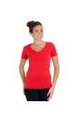 CAMISETA NIKE TEE MID 5 EMBRD SWOOSH FEMININA - Vermelho CAMISETA NIKE TEE MID 5 EMBRD SWOOSH FEMININA - Vermelho