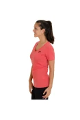 CAMISETA NIKE TEE V NECK FUTURA SWOOSH FEMININA - Salmao