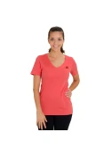 CAMISETA NIKE TEE V NECK FUTURA SWOOSH FEMININA - Salmao