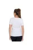CAMISETA NIKE V NECK DFC SS TEE 2.0 FEMININA - Branco CAMISETA NIKE V NECK DFC SS TEE 2.0 FEMININA - Branco
