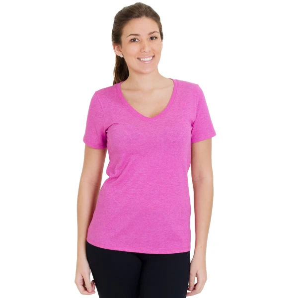 CAMISETA NIKE V NECK DFC SS TEE 2.0 FEMININA - Pink CAMISETA NIKE V NECK DFC SS TEE 2.0 FEMININA - Pink