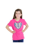 CAMISETA NIKE V NECK FREE HEART TEE INFANTIL - Pink/azul CAMISETA NIKE V NECK FREE HEART TEE INFANTIL - Pink/azul
