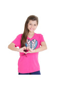 CAMISETA NIKE V NECK FREE HEART TEE INFANTIL - Pink/azul CAMISETA NIKE V NECK FREE HEART TEE INFANTIL - Pink/azul