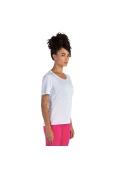 CAMISETA OLYMPIKUS CORRE FEMININA - Branco/prata