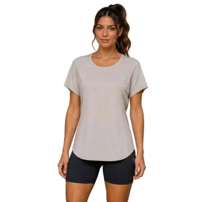 CAMISETA OLYMPIKUS CORRE FORCA FEMININA - Marrom