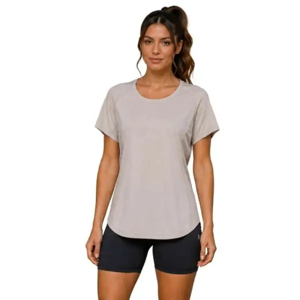 CAMISETA OLYMPIKUS CORRE FORCA FEMININA - Marrom