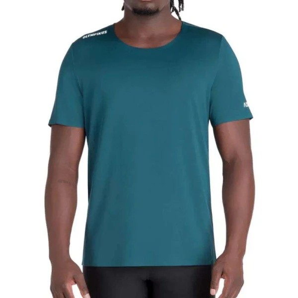CAMISETA OLYMPIKUS CORRE MASCULINA - Azul/prata