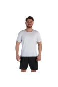 CAMISETA OLYMPIKUS CORRE MASCULINA - Branco/prata