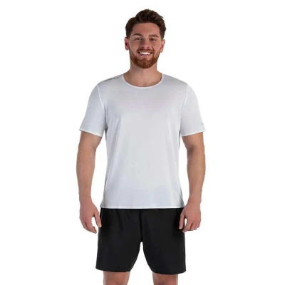 CAMISETA OLYMPIKUS CORRE MASCULINA - Branco/prata