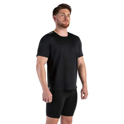 CAMISETA OLYMPIKUS CORRE MASCULINA - Preto/prata