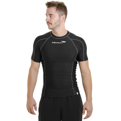 CAMISETA PENALTY COMPRESSÃO S11 FLEX 11 MASCULINA - Preto