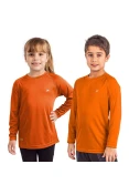 CAMISETA POKER PROTECAO UV 50+ 4 MANGA LONGA INFANTIL - Laranja