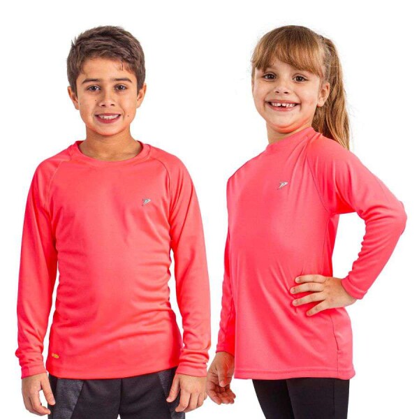 CAMISETA POKER PROTECAO UV 50+ 4 MANGA LONGA INFANTIL - Rosa