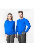 CAMISETA POKER TÉRMICA SKIN BASIC III MANGA LONGA UNISSEX - Azul royal