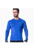 CAMISETA POKER TÉRMICA SKIN BASIC III MANGA LONGA UNISSEX - Azul royal