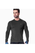 CAMISETA POKER TÉRMICA SKIN BASIC III MANGA LONGA UNISSEX - Preto